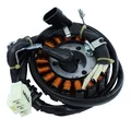 STATOR ALLUMAGE MAXISCOOTER ADAPTABLE MOTEUR PIAGGIO 125 BEVERLY, 300 BEVERLY, VESPA GTS, MP3, 400 BEVERLY/APRILIA 300 ATLANTIC 4T INJECTION EAU  (18 PÔLES - TRIPHASE 350W)  -SGR-