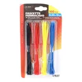 NYLON HOSE CLAMP (RILSAN TYPE) 2,5x150mm ASSORTMENT Black/Blue/red/yellow (SOLD PER 100).  -SELECTION P2R-