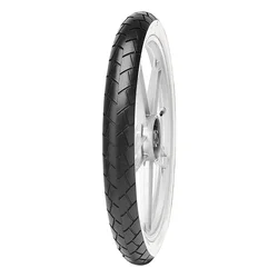 PNEU CYCLO 17'' 2.75-17 (2 3/4-17) MITAS MC11 FLANCS BLANCS TL/TT 47J REINF