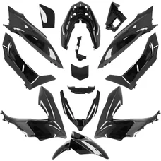 FAIRINGS/BODY PARTS FOR HONDA 125 PCX 2018>2020 PEARL BLACK (15 PARTS KIT)  -P2R-