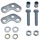 SHOCK ABSORBER RISER FOR 50cc MOTORBIKE P2R FOR DERBI 50 SENDA/GILERA 50 SMT, RCR SILVER (Ø 12mm)