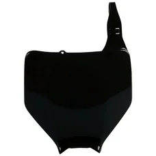 MX FRONT NUMBER PLATE - POLISPORT FOR KAWASAKI 125, 250 KX 2003>2008, 250 KX F 2004>2008, 450 KX F 2006>2008 BLACK