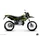 KIT DECO AUTOCOLLANT/STICKER 50 A BOITE PREDATOR NOIR/VERT POUR DERBI 50 XTREME, XRACE 2005>2009  -KUTVEK-