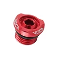 BOUCHON D'HUILE 50 A BOITE VOCA EVO V2 POUR DERBI 50 SENDA, GPR (MOTEUR EURO 2, 3, 4) ALU CNC ROUGE