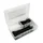 NYLON HOSE CLAMP (RILSAN TYPE) 2,5x100mm + 4,8X160mm BLACK + TRANSPARENT (BOX OF 250 PARTS)- P2R SELECTION