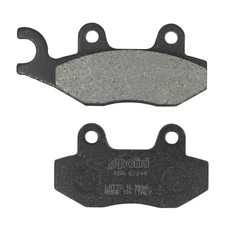 BRAKE PADS - POLINI  BENELLI 150 CAFFENERO / PEUGEOT 400 SATELLIS, 400-500 GEOPOLIS / SUZUKI 400 BURGMAN  (L 96.5mm - 77mm - H 42mm - thk 7-4mm - 7.8mm)  (174.0063)  (ORIGINAL)