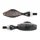 CLIGNOTANT MOTO AVOC MINI SAKA 12 LEDS ORANGE BASE ALU FUME/NOIR (L 73mm / H 22mm / L 23mm) (HOMOLOGUE CE) (PAIRE)
