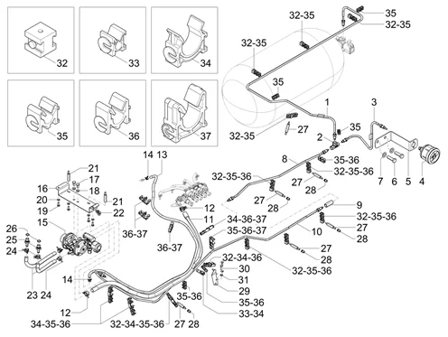 Réservoir de carburant GNV (Short Range)