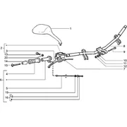 Pieces composant le guidon