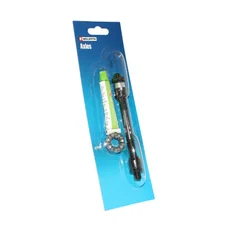 REAR WHEEL AXLE -FOR ROAD BIKE (THRU AXLE) WELDTITE Ø 10 x 135mm WITH BALL AND CAGE+GREASE