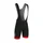 CUISSARD COURT GIST A BRETELLES FOND COOLMAX NOIR BORDS ROUGE XL -5116