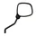 RETROVISEUR DROIT ORIGINE PIAGGIO APRILIA 125  RX 1995>1998, ETX 1998>, 650 PEGASO 1992>2004  -AP8102324-