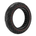 PNEU TROTTINETTE PLEIN 10 X 2.50 NOIR POINT ROUGE (SEGWAY NINEBOT MAX G30 SERIES) (JANTE LARGEUR 44mm, DIAMETRE INTER 147mm, DIAMETRE EXTER 240mm)