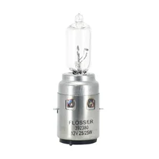 LIGHT BULB HALOGEN PERFORMANCE S1 12V 25/25W -Foot BA20d CLEAR (Headlight). (SOLD PER UNIT).  -FLOSSER-