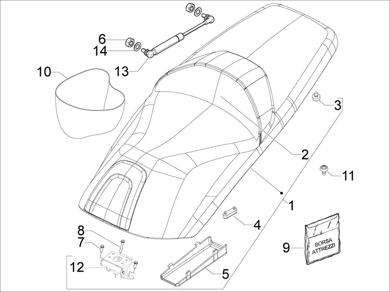 Selle/sieges - Trousse à outils 