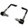 PROTECTION LEVIER DE FREIN REPLAY RACING ALU ARGENT/NOIR AVEC EMBOUTS (POUR TOUS TYPES DE GUIDON) (PAIRE)