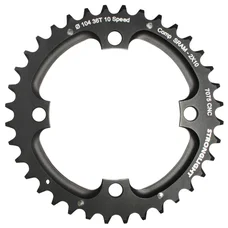 CHAINRING FOR MTB- Ø104 - 4arms-FOR DOUBLE- 36T.  Ø104 2X10 OUTER BLACK STRONGLIGHT . 10 Speed For SRAM XO Threaded -  Thickness 5 mm