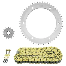 KIT CHAINE ADAPTABLE YAMAHA 125 WR X, WR R 2009>2016  428  14x53  (DIAM COURONNE 152/175/8.5)  (DEMULTIPLICATION ORIGINE)  -AFAM-