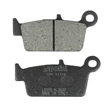 BRAKE PADS -POLINI FOR HONDA 50 LEAD / KYMCO 50 HEROISM, 50 YUP / PEUGEOT 50 SV GEO / HM 125 CRE, 50 CRE DERAPAGE  (L 75mm - H 326.4mm - thk9.7mm)  (174.0087)  (ORIGINAL)