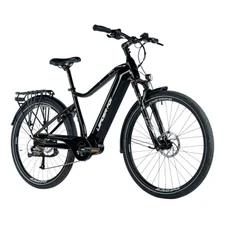 VELO ELECTRIQUE/VAE VTC 29 LEADER FOX DENVER 2024 HOMME NOIR BRILLANT 9V MOTEUR CENTRAL BAFANG M300 36V 80Nm BATTERIE 20Ah (22,5'' - H56cm - TAILLE XXL - POUR ADULTE DE 190cm à plus)