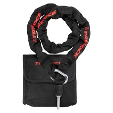 ANTIVOL VELO CHAINE A BOUCLE POUR FER A CHEVAL PLUG TRELOCK ZR455 NOIR CABLE 1.40M DIAM 8 mm (PROFONDEUR PLUG FIXATION 50 mm ET DIAM 9.6 mm)