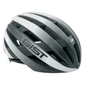 CASQUE VELO ADULTE GIST ROUTE REVOL BLANC/NOIR FEMME ET JUNIOR FULL IN-MOLD TAILLE 52-55 REGLAGE MOLETTE
