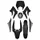FAIRINGS/BODY PARTS FOR 50cc MOTORBIKE   DERBI 50 SENDA DRD 2011> BLACK GLOSS  (8 PARTS KIT) SELECTION P2R-