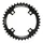 CHAINRING FOR E-BIKE - SINGLE 38teeth Ø104 BLACK TA E-SINGLE 4 ARMS ALU 7075 FOR BOSCH / BROSE / YAMAHA / GIANT / SHIMANO E-STEPS TA E-ONE