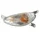 CLIGNOTANT SCOOT ADAPTABLE KYMCO 50 DINK 1998>2004 TRANSPARENT AV GAUCHE (HOMOLOGUE CE)  -SELECTION P2R-