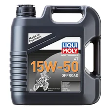 HUILE MOTEUR 4 TEMPS LIQUI MOLY MOTO OFFROAD 4T 15W50  (4 L)  SYNTHETIQUE