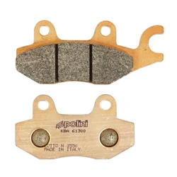 BRAKE PADS -POLINI FOR KYMCO 50 AGILITY, 125-150 B&W, 150 PEOPLE, 250 YUP, 50-125 LIKE, 50 TOP BOY, 50 SUPER 9, 200 DINK  (L 77mm - 96.5mm - H 42mm - thk9.2mm)  (174.2021)  (SINTERED)