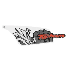 DECAL-  "PIAGGIO GENUINE PART" 50 TYPHOON 2018> FOR WHITE 544 or JAUNE 979/A VERSION  -2H002553000A2-