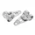 SUPPORT DE PHARE CYCLO ADAPTABLE MBK 51/MOTOBECANE/PEUGEOT 103 CHROME (DIAM 26/28mm) (PAIRE)  -SELECTION P2R-