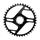 PLATEAU ROUTE / GRAVEL 4BRA POUR SRAM ORIGINE 40DTS INTERIEUR APEX XPLR DM ACIER NOIR 12V.