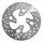 BRAKE DISC FOR YAMAHA 125 MAJESTY 1998>2009 Front  125 TEOS 1999>2004 Front / MBK 125 SKYLINER 1998> Front  (EXT 220mm - INT 54mm - 4 Holes )  (DF4026A)  -NEWFREN-
