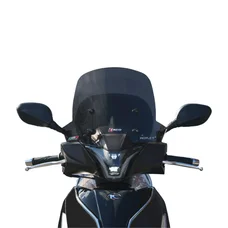 PARE-BRISE/SAUTE VENT MAXISCOOTER POUR KYMCO 125-150 PEOPLE S ABS 2018> FUME (H 300mm - L 415mm)  -FACO-