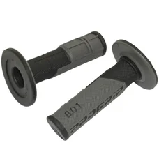 GRIP- PROGRIP OFF ROAD 801 DUAL DENSITY BASE BLACK/GREY 115mm (PAIR) (CROSS/MX)