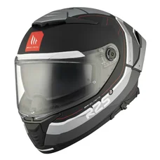 CASQUE INTEGRAL MT THUNDER 4 SV R25 B2 GRIS/NOIR MAT L  (DOUBLE ECRANS / PINLOCK READY) (ECE 22.06)