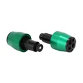 EMBOUT DE GUIDON MOTO POUR KAWASAKI 900 Z900, 650 Z650 ALU ANODISE VERT DIAM 13 ET 17 mm (PAIRE)  -AVOC-