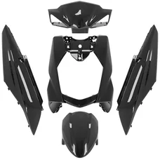 CARROSSERIE/CARENAGE SCOOT ADAPTABLE SYM 50 ORBIT 3 NOIR BRILLANT (KIT 5 PIECES)  -P2R-