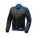 JACKET FOR MEN - FOR SPRING/SUMMER -  TUCANO URBAN NETWORK BLACK/DARK BLUE - WATERPROOF - EURO 50 (2XL) A CLASS - EEC APPROVED :  EN17092)
