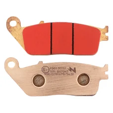 PLAQUETTE DE FREIN NEWFREN POUR HONDA 500 CB F 2013>, 500 CBR R 2013>, 650 CBR F 2014> / YAMAHA 125 VP X-CITY 2008>2013 AV (L 102mm - H 39mm - P 9.8mm) (FD0130TS) (TOURING METAL FRITTE)