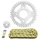 KIT CHAINE ADAPTABLE DAELIM 125 VL DAYSTAR 2001>2007  428  14x42  (DIAM COURONNE 58/90/10.5)  (DEMULTIPLICATION ORIGINE)  -AFAM-