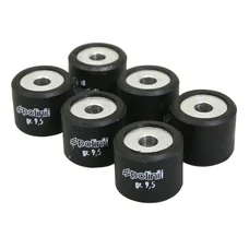 GALET/ROULEAU MAXISCOOTER POLINI 20x17  9,5g  HI SPEED POUR PEUGEOT 125 SATELIS/ SUZUKI 125 BURGMAN/ APRILIA 125 LEONARDO/ KYMCO 125 PEOPLE (JEU DE 6) (242.171)