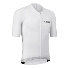 MAILLOT GIST HOMME PODIUM MANCHES COURTES ZIP TOTAL BLANC  L    -5359