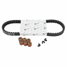 KIT TRANSMISSION (COURROIE, GALETS, GUIDES) ORIGINE PIAGGIO 50 ZIP 4T 25 KMH E2 2006>2016 -1R000560-