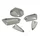 CABOCHON FEU ARRIERE/CLIGNOTANTS SCOOT ADAPTABLE MBK 50 NITRO 2013> / YAMAHA 50 AEROX 2013> AV/AR FUME (KIT 5 PIECES)  -P2R-