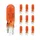 AMPOULE/LAMPE STANDARD 12V  2W CULOT W2x4,6d NORME W2W WEDGE ORANGE (COMPTEUR ET CLIGNOTANT) (BOITE DE 10) (LAMPE POUR SCOOTER PEUGEOT)  -P2R-