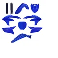 CARROSSERIE/CARENAGE MOTO MX YAMAHA 250 YZ F 2024>, 450 YZ F 2023>, 450 YZ FX 2024> BLEU YAM/NOIR (COULEUR OEM) (KIT PLASTIQUES 10 PIECES)  -POLISPORT-