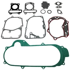JOINT MOTEUR SCOOT ADAPTABLE SCOOT 50 CHINOIS 4T 10 POUCES GY6, 139QMB/PEUGEOT 50 V-CLIC 4T/BAOTIAN 50 BT49QT 4T/NORAUTO 50 RAZZO 4T (POCHETTE COMPLETE)  -P2R-
